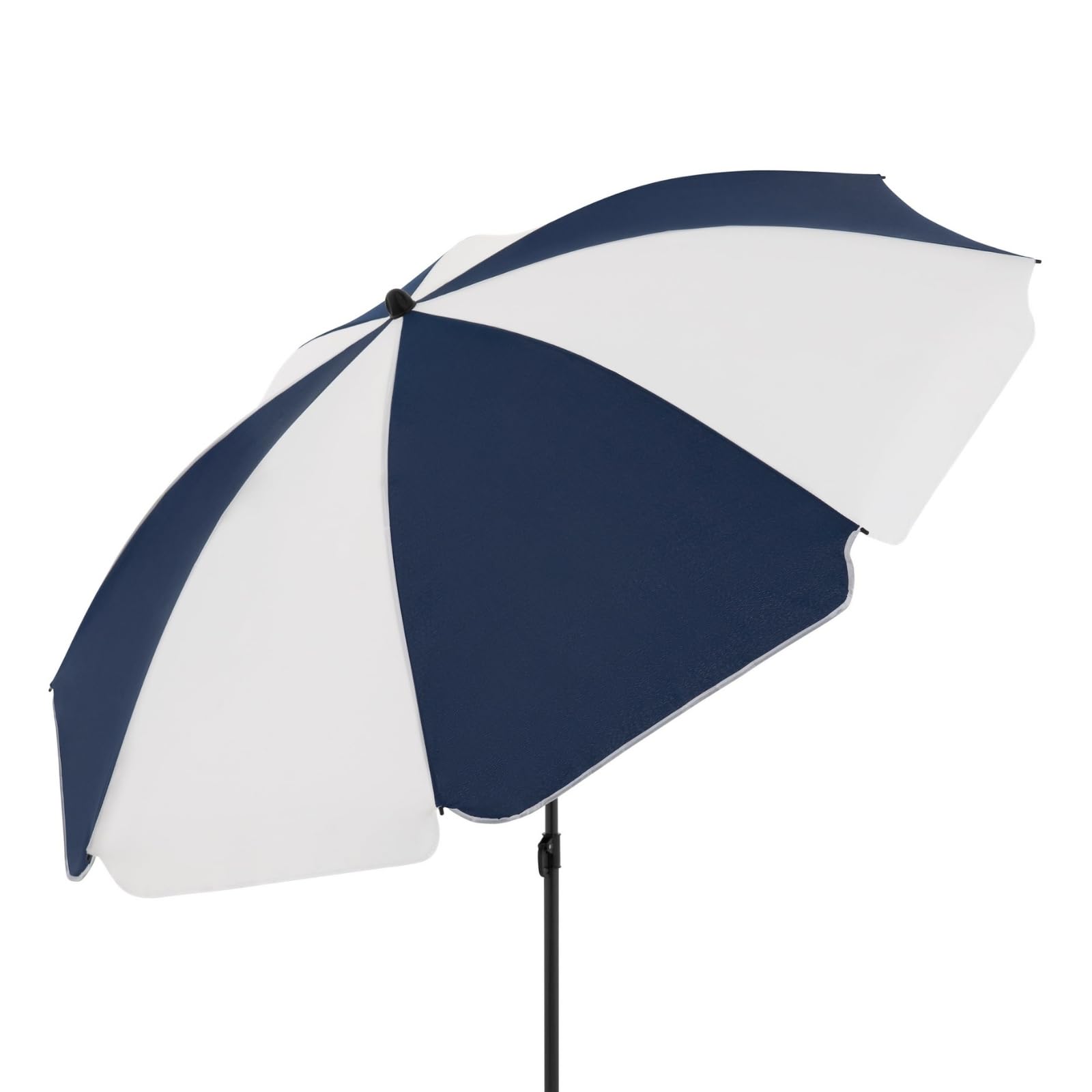 Derby Sombrilla I Sombrilla redonda para playa, balcón y terraza I Parasol regulable en altura I Con protección UV I Sombrilla plegable estable I Sombrilla de playa
