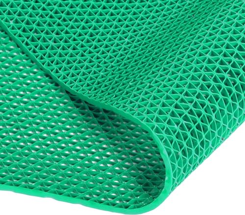 EcoDeco Anti Skid & Multipurpose/Bathroom Mat/Shower Mat/Carpet/Rugs/Rainmat/Swimming Pool Mat|Waterproof Doormat for Indoor/Outdoor Home Office Entrance| (Green, 2 x 5 Feet)
