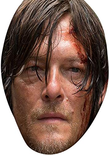 FoxyPrinting Daryl Dixon Tv Stars Celebrity Cardboard Party Face Mask Fancy Dress