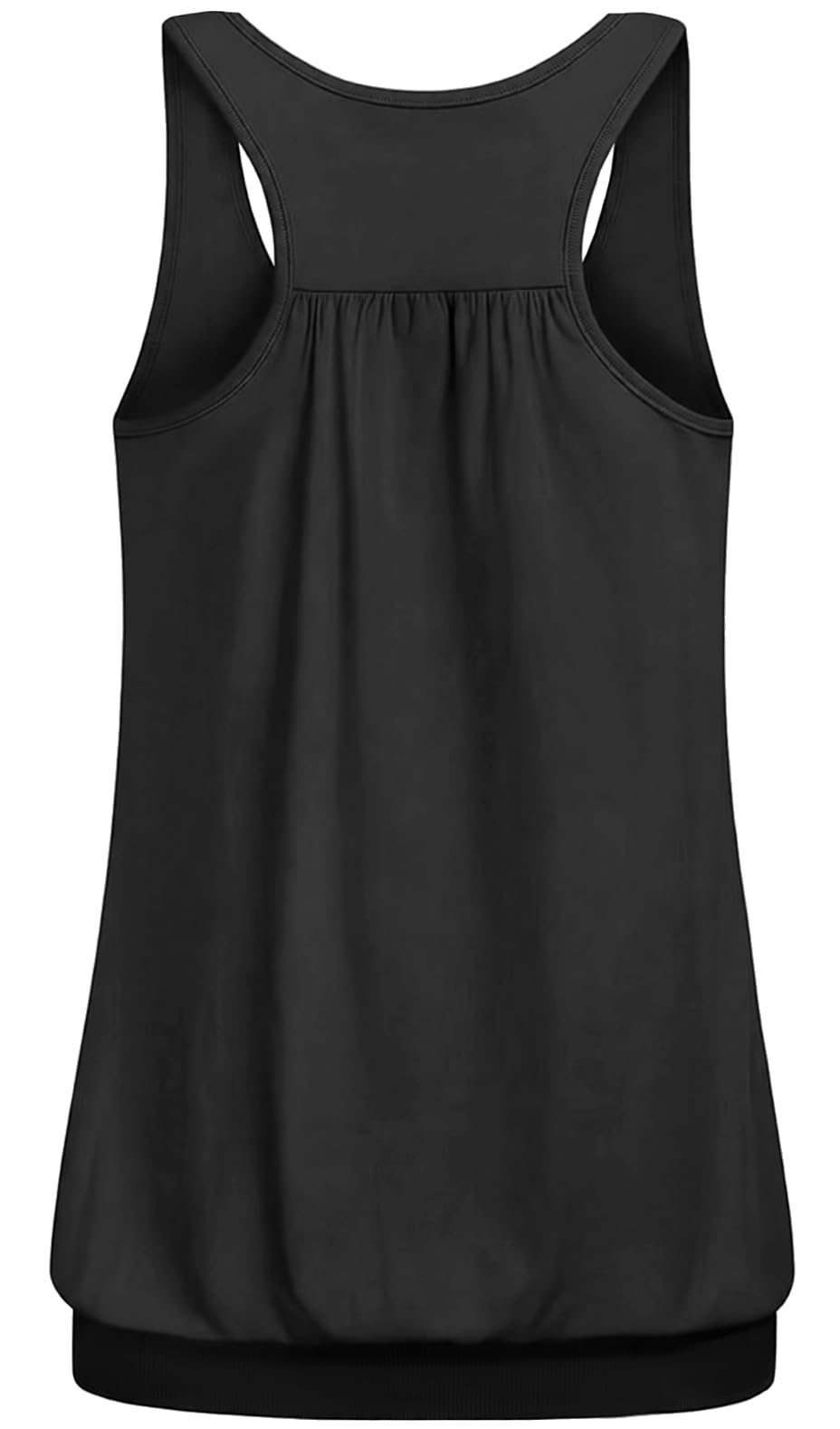 Van Der Rich ® - Camiseta de Tirantes Espalda Nadadora Escote Plisado - Mujer - 3