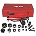 Yescom 10 Ton Hydraulic Punch Driver Kit Manual Hole Knockout Puncher Tool w/ 6 Dies