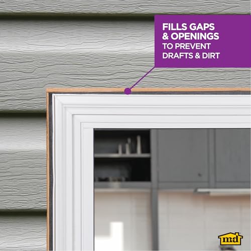 m-d building products - versatile gray foam backer rod set 12in x 20ft - essential caulk saver for sealing concrete gaps expansion joints and crack filling 71480