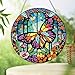 Tontut Hanging Decorations Diamond Painting Kits, Window Pendant DIY Butterfly Flower Diamond Painting, Special Shape Diamonds Art Home Wall Garden Window Decoration