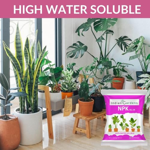 Image of Indian Gardens - GROGREEN NPK 19-19-19 + 1 MgO + TE Fertilizer For Plants | Water Soluble | Nutrition For Gardening | Growth Boost And Flowering Yield Boost | For All Plants - 1800 Grams