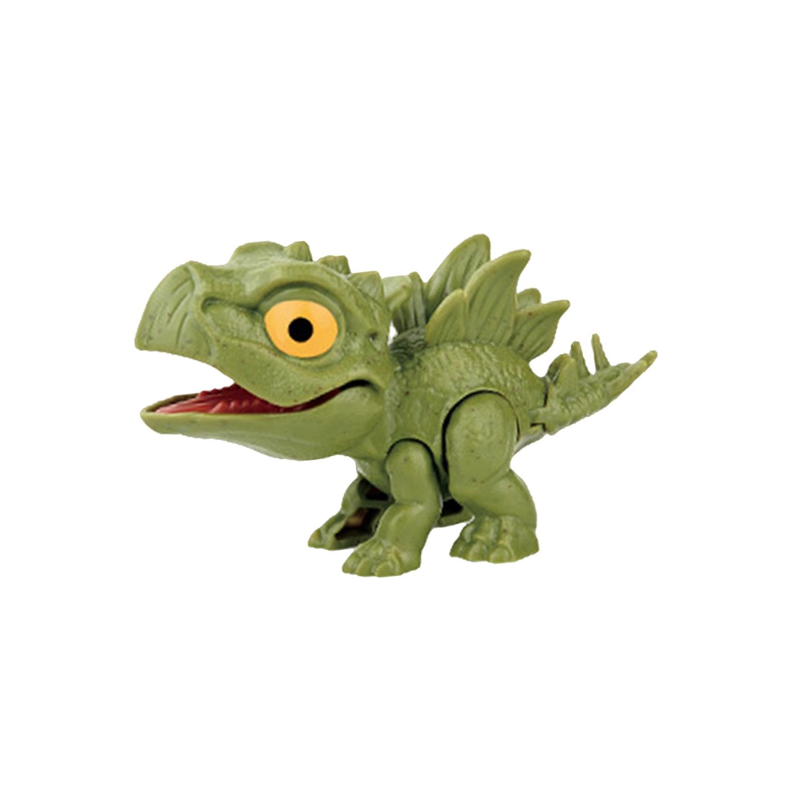 CALANDIS™ Biting Finger Dinosaur Toy with Flexible Joints Action Figure for Props Kids Green Stegosaurus | Other Educational Toys | Educational-image-24