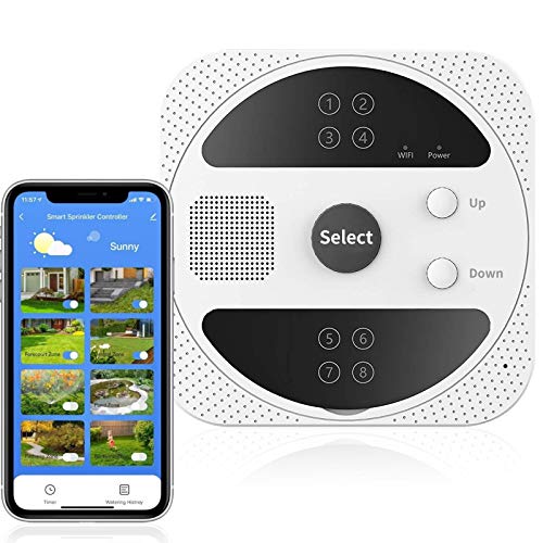 AISIRER WiFi Smart Sprinkler Controller，WiFi Irrigation Controller with 8 Zone，Watering
