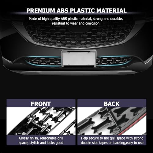 Image of LUWU Front Grill Mesh Compatible With 2022 2023 2024 2025 Mazda CX-5 Front Mesh Grill Inserts Trims Front Mesh Grille Cover Guard for 2024 2025 Mazda CX5 Car Exterior Accessories ABS Material, 2PCS