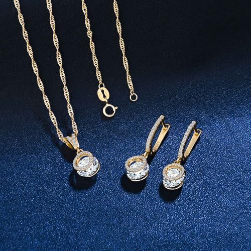 Conjunto de Plata 925 con Circonitas Blancas Elegante para Mujer 3