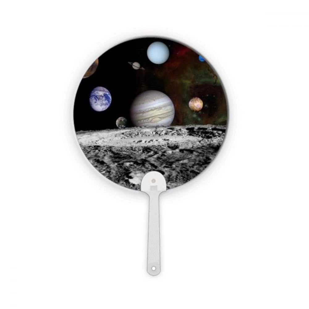 Éventail rond en plastique Many Planets déco astro et art