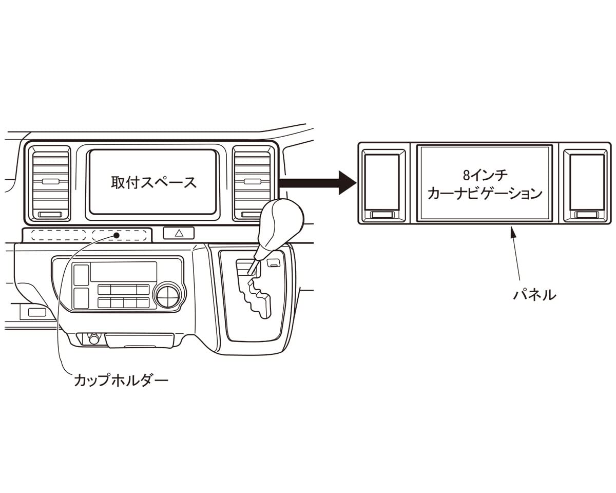Amazon | カナテクス 【カナック企画】【トヨタ】トヨタ ハイエース用8