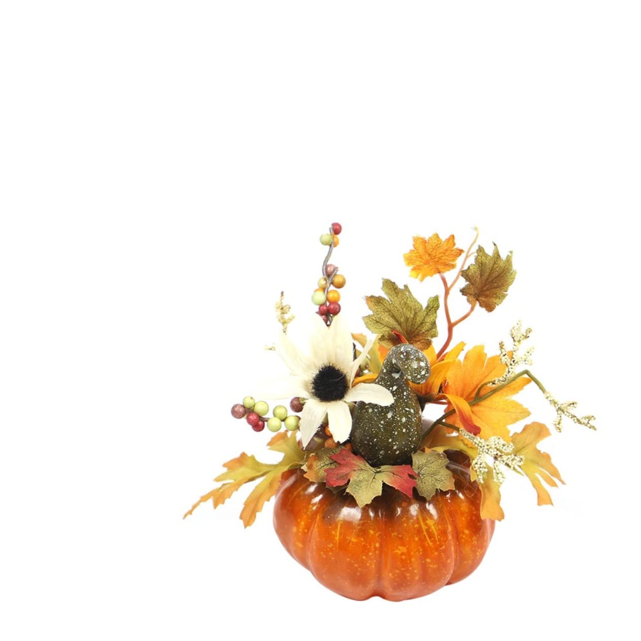Abaodam 4 Piezas De Centros De Mesa De Cosecha para Mesas De Calabazas Artificiales para Acción De Gracias Y Navidad