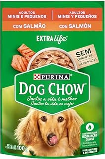 Dog Chow Ração Úmida Cães Adultos Pequenos Dog Chow Salmão 100G