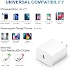 iPhone 14 13 12 11 Cargador Súper Rápido [2 Pack] cargador 20W Rápido USB C Adaptador de Pared con Cable de Carga Rápida de 6 Pies Compatible con iPhone 14 Pro Max/Pro/Plus/Mini/iPad 8