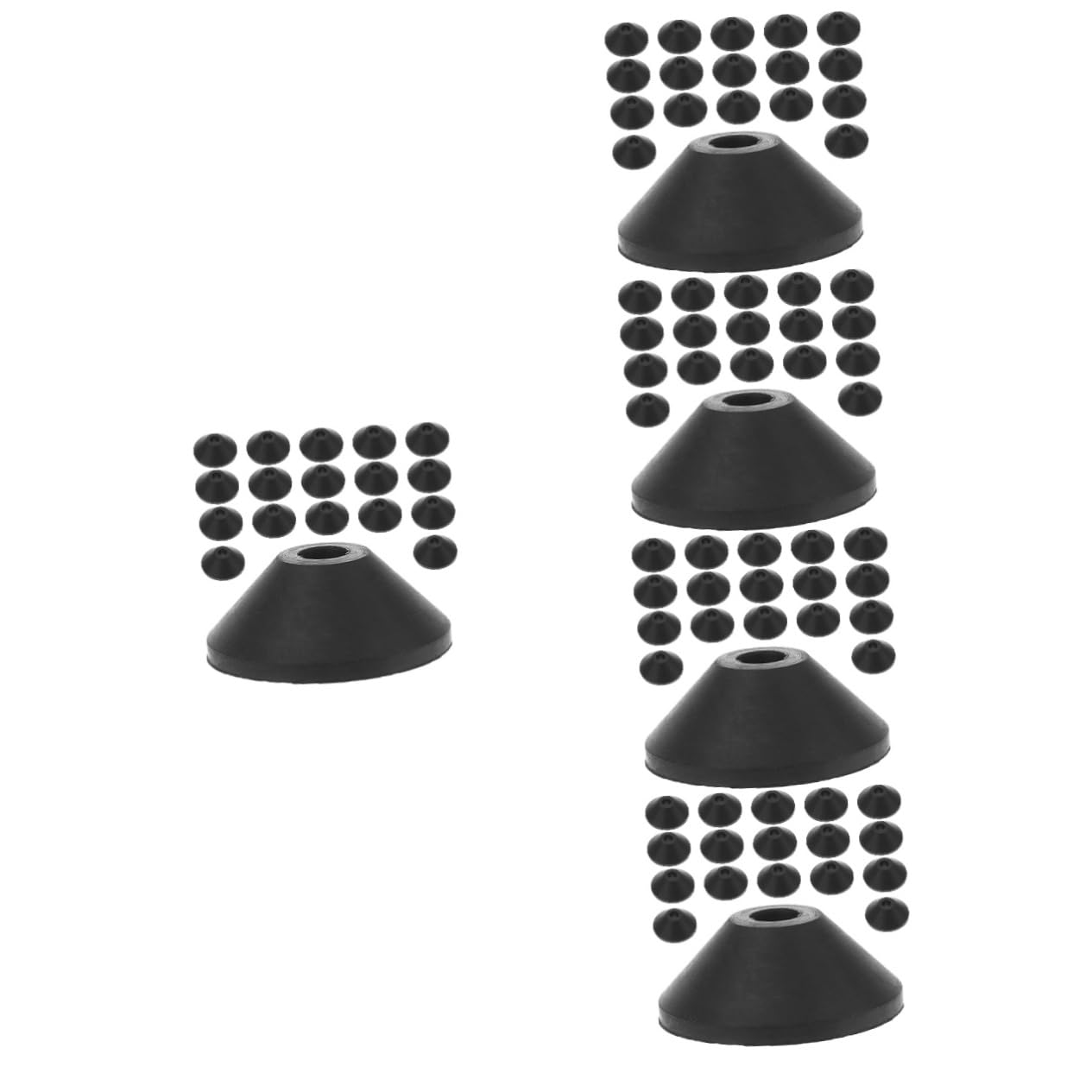 Veemoon 150pièces Rondelles Coniques Caoutchouc Pour Vis De Réservoir Wc Joints Étanches Pour Fixations De Toilettes Accessoires Et Faciles à Installer