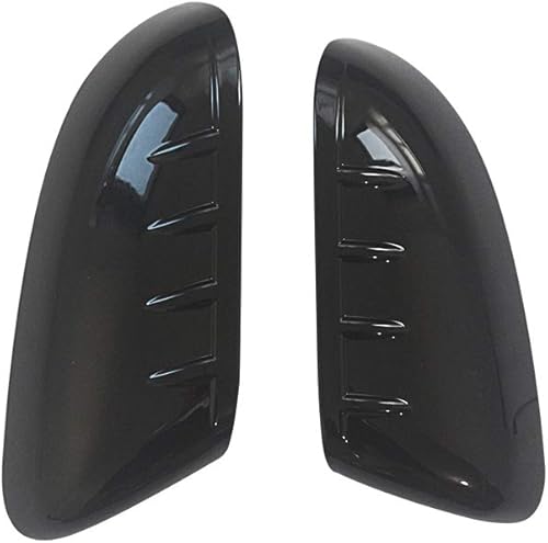 NINTE Cubierta de espejo para Ford Explorer 2011-2015 cubierta de espejo superior negro brillante (no el reemplazo)