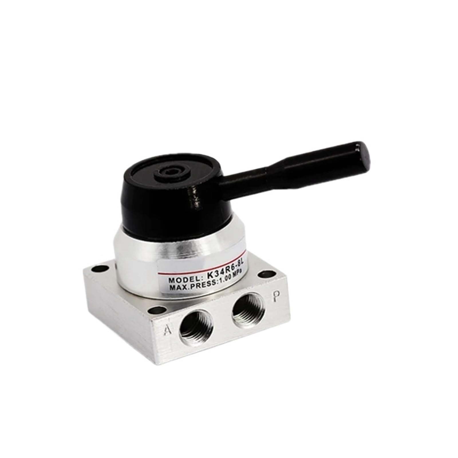 Válvula manual de cuatro vías y tres posiciones de 1/4 K34R6-8D rosca