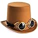 Tigerdoe Steampunk Hats - Steampunk Hat with Goggles - Burning Man Victorian