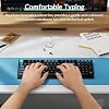 Keychron B35 Wireless Keyboard, 2.4 GHz/Bluetooth 96% Layout Keyboard with Numeric Keypad Silent Typing Launcher Support Ergonomic Angle Compatible with Mac Windows Linux
