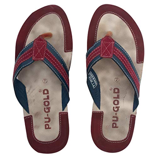 Image of ASIAN Sliper's for Men's | Men's Chappal for Boy's Stylish Flat Heels Slippers for Men | Perfect Walking (Pack of 2) 10
