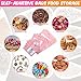 400 Piece Plastic Bags 4 Sizes Self Sealing Sealable Treat Bags for Packaging Food Storage Pouch for Sample Cookies Jewelry (Pink,Long Hole)