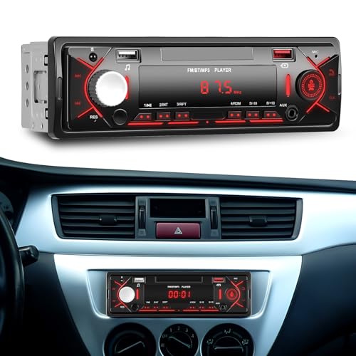 [FM RADIO RECEIVER] - The head unit with high quality digital stereo, support for FM stereo tuning (87.5 ~ 108.0 MHz), 3 bands (FM1-FM2-FM3), can save 18 stations presets. You can listen to up to date music, newsletters and traffic information while driving