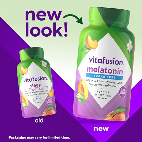 Vitafusion Melatonin Gummies Sugar Free | 3mg Per 2 Gummies | 140 Count - image 2
