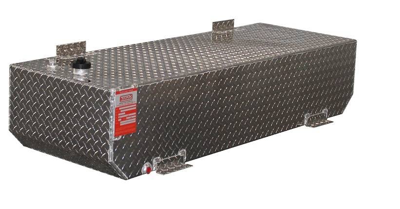 DOT approved - Diamond plate aluminum refueling tank - 62 gallon rectangle TTR65