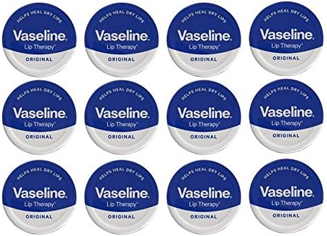 Vaseline Lip Balm Petroleum Jelly Original 20g - Pack of 12