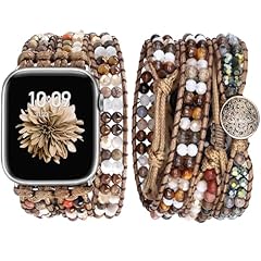 A Brown Stone Beaded