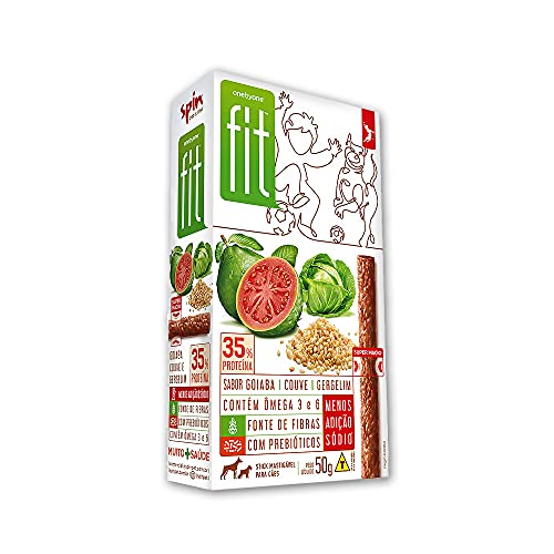 Petisco Spin Pet Onebyone Gourmet Fit Stick Goiaba, Couve e Gergelim