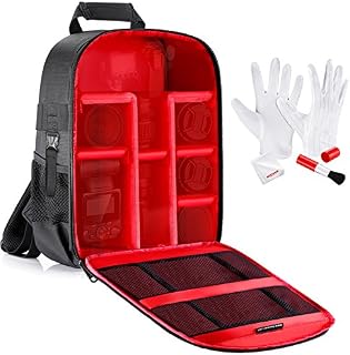Neewer Camera Case Waterproof Shockproof 11.8x5.5x14.6 inches/30x14x37 centimeters Camera Backpack Bag with Tripod