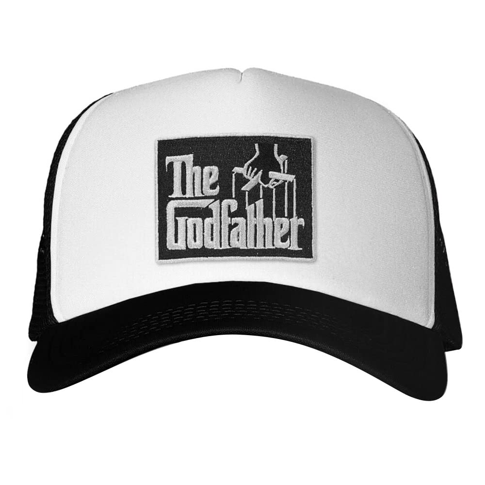 The Godfather Unisex White-Black Officially Licensed Trucker Cap (White-Black)