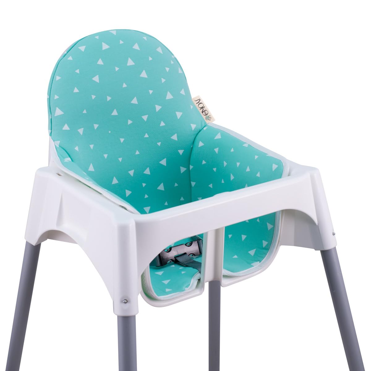 JYOKO KIDS Pokrowce na siedzenia kompatybilne z krzesłami dziecięcymi Antilop, 100% bawełna (miętowe błyszczy)