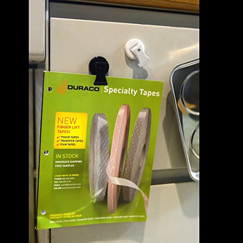 CMS Magnetics - (4-Pack Clips Black) Super Strong Colorful Ceramic Magnets for Dry Erase Whiteboards, Bulletins, Refrigerator, Office, Kitchen, School, Classroom