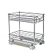 Household Essentials Glidez Chrome-Plated Steel 2-Tier Sliding Under Sink Cabinet Organizer, Chrome