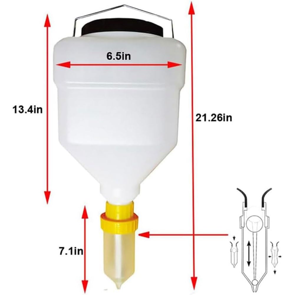 Dispenser for salse da appendere, bottiglie di ketchup da 3,5l/5,5l spremute,sistema di dispenser for salse ricaricabile, adatto for prodotti alimentari come salse for catering come pomodoro,senape(Sq