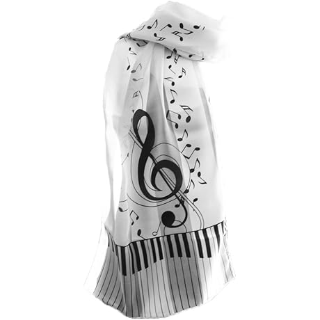 G Clef Piano Keys Music Women's Premium Soft Scarfs