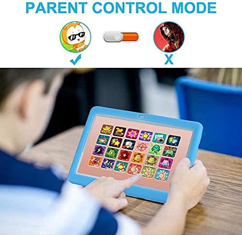 Image of Tablet for Kids,Tagital T10K Kids Tablet 2GB RAM 32GB ROM Android 10,10.1 inch Display with WiFi,Bluetooth,Kids Mode Pre-Installed,WiFi Android Tablet (2021 Version) (Blue),Touch