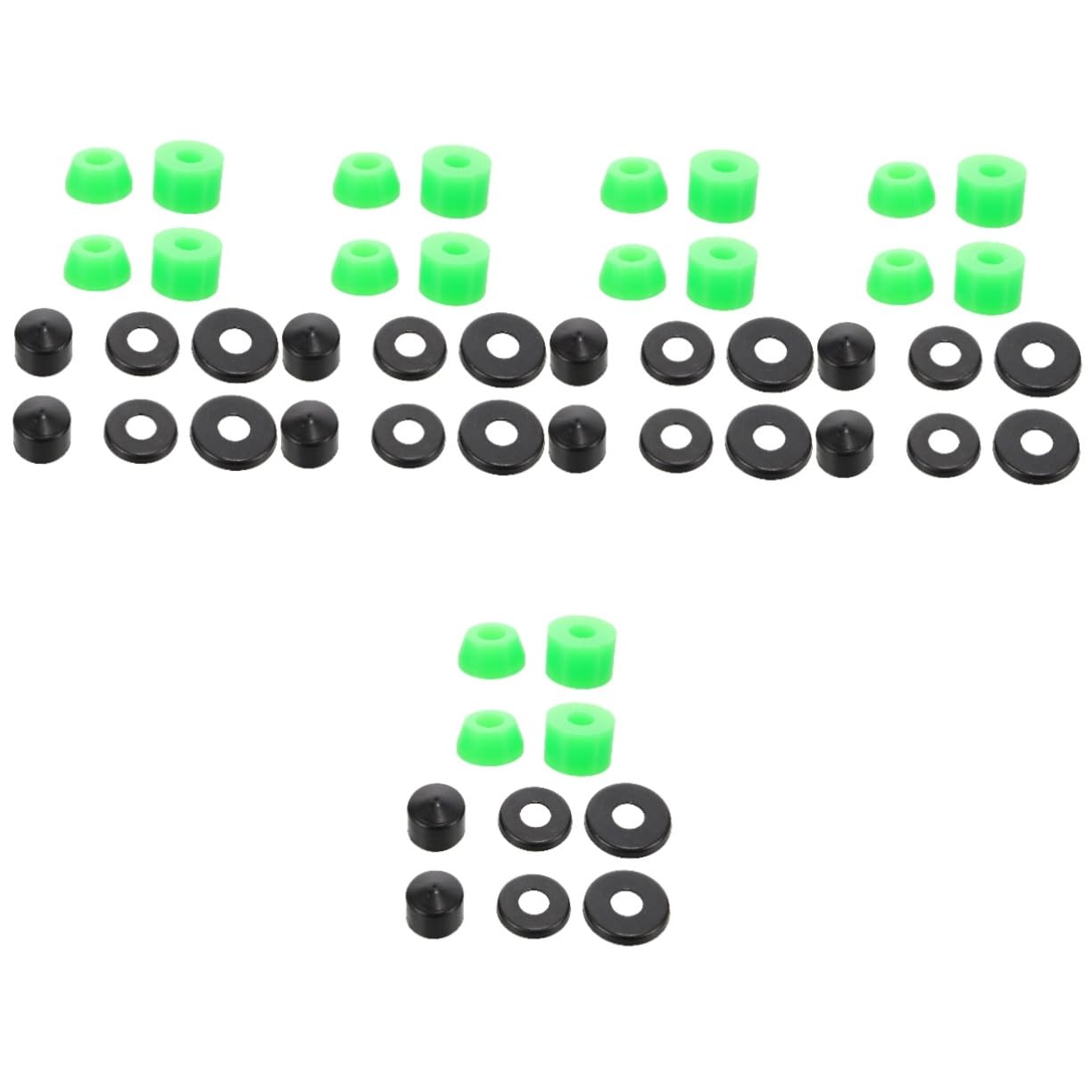 Toddmomy 5sets Skateboard Bushings Replacement Hardware for Four-Wheel Skateboards for Stability Shock Resistance and Smooth Riding