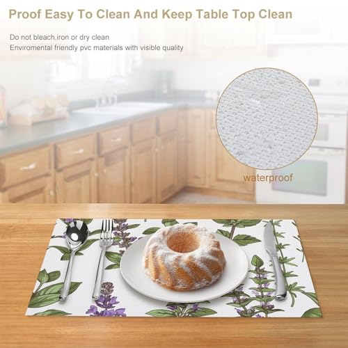 Set de table antidérapant lavable en PVC fini les taches sur la table