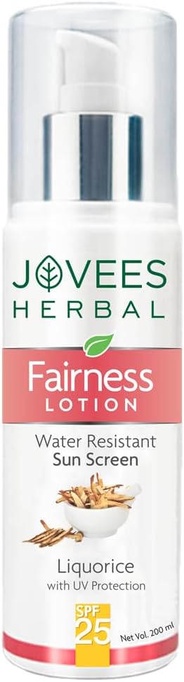 Sunscreen Fairness SPF 25 Lotion for Face | Oily & Sensitive Skin | Lightweight, Non-Greasy | UVA/UVB Protection, Prevents Tanning & Uneven Skin Tone |Sunscreen For Men/Women - 200ml