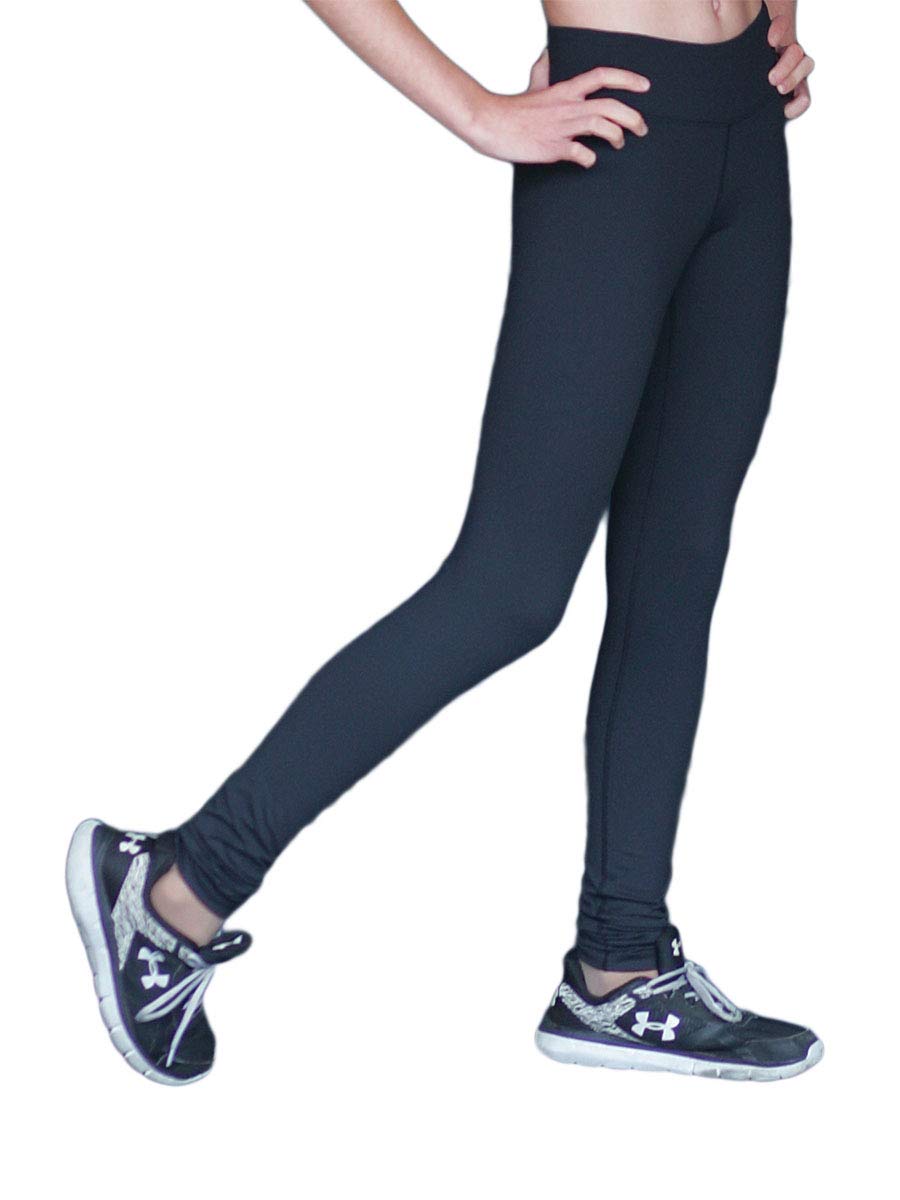 ChloeNoel Black Solid Color Skinny Yoga Off Ice Elite Pant w/Front Pocket (Black, cm)