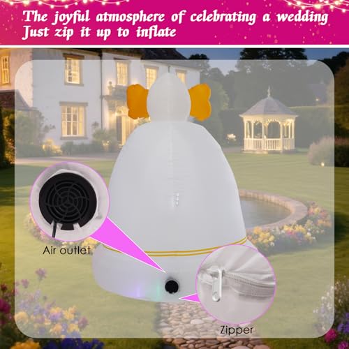Décoration romantique gonflable cœur LED pour déclarations d'amour