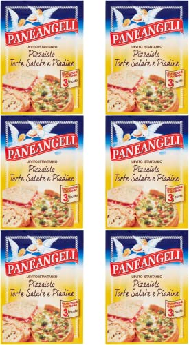 Paneangeli Lievito Pizzaiolo Torte Salate e Piadine Instant Levadura Mix 100% Italiana (3 x 15 g)