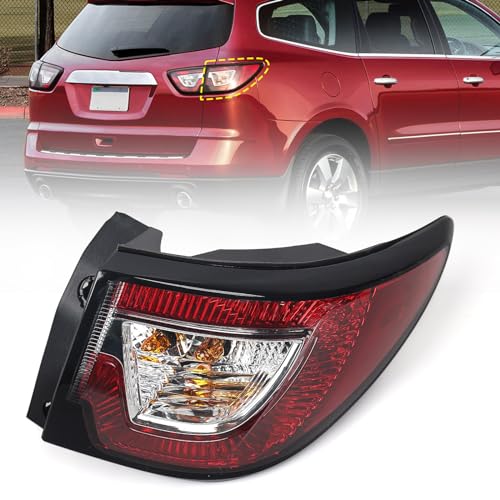 Image of FIONE Tail lights assembly for Chevy Traverse 2013 2014 2015 2016 2017 Outer Right Passenger Side Rear Tail Light Halogen Taillight 84266020 23301757 GM2805112