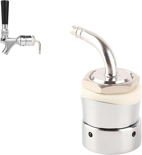 AYNEFY Mango de torre de grifo de cerveza, rosca de 1/4 de pulgada de acero inoxidable, grifo de cerveza, montaje de vástago de torre, accesorios de