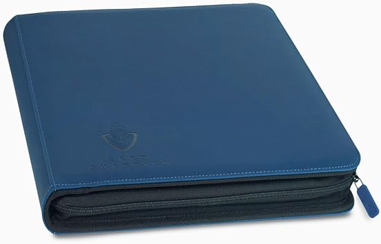 Card Guardian 12 Pocket Card Binder with Zipper, Blue | Premium Trading Card Binder, Holds 480 Cards, Side-Loading TCG Binder, For MTG, Lorcana, Match Attax, One Piece & More