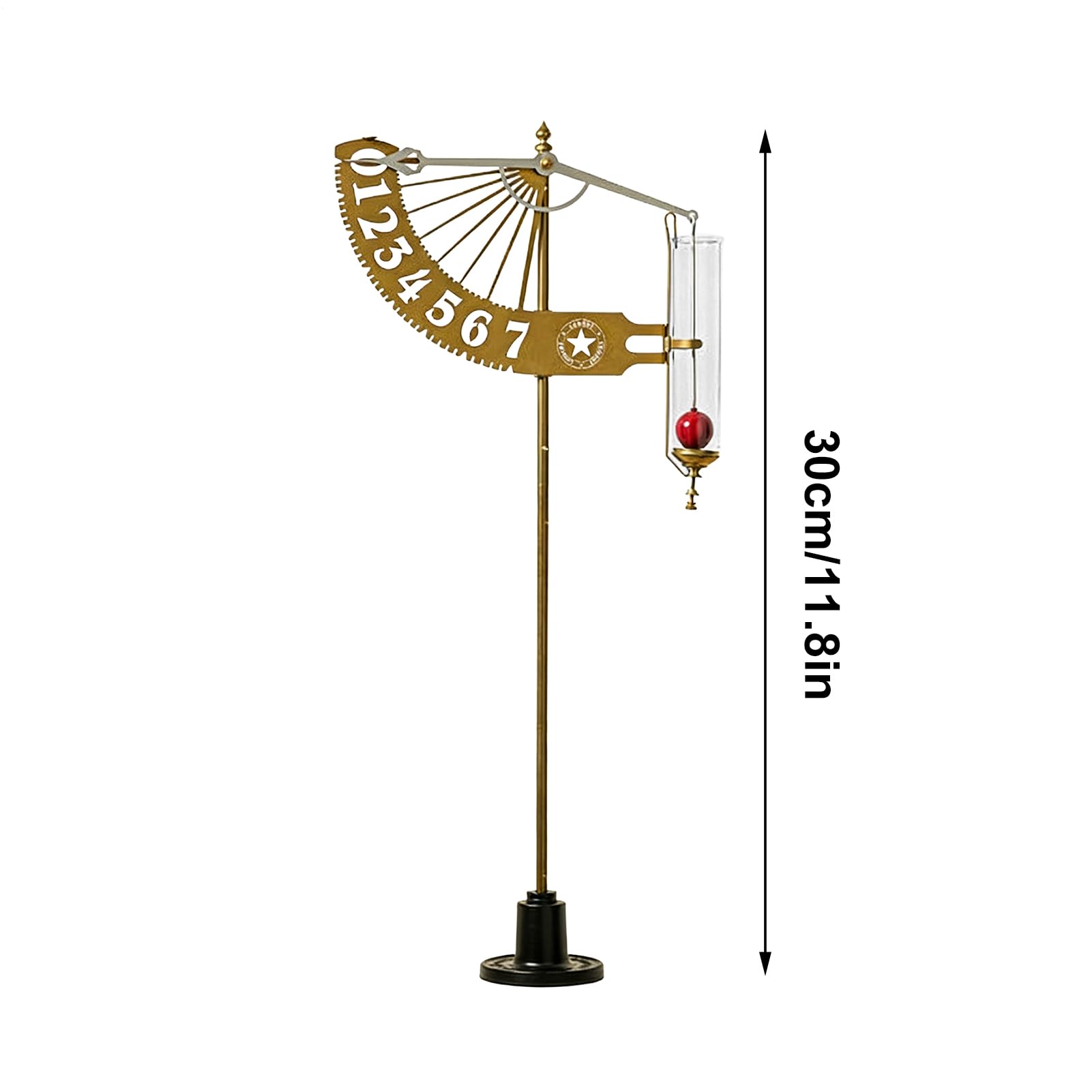 Jauge de Pluie d'extérieur - Mesure précise et décorative pour Jardin - Pluviomètre extérieur | pour Cour, terrasse, pelouse, clôture, Patio, Jardin, Maison