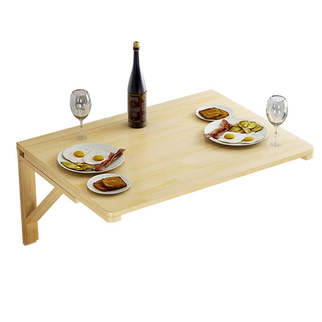Table de cuisine pliante murale en bois massif, l'excellence du mobilier durable