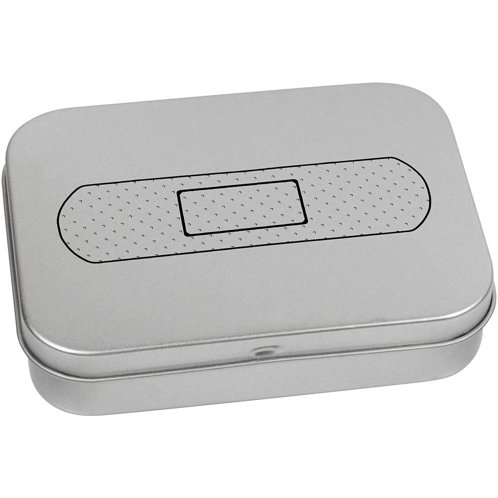 Azeeda 110mm 'Medical Plaster' Metal Hinged Tin/Storage Box (TT00146804)